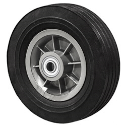 Details about   8" INCH SOLID HARD RUBBER REPLACEMENT TIRE WHEEL STEEL RIM HUB DOLLY HAND CART 