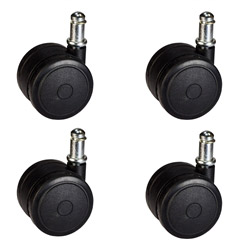 Large Heavy Duty Office Chair Casters 3 75mm Softech Hardwood Floor Safe Wheels Set of 4 