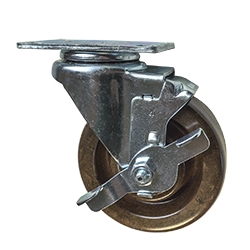 Bakers Rack Wheels - Casters for Bakery Rack with Brake