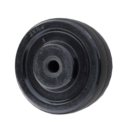 Oost Hoeveelheid van Raap 3" x 1-1/4" Hard Rubber Wheel for Casters or Equipment 275 lb Cap