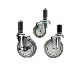 stainless steel expanding adapter casters