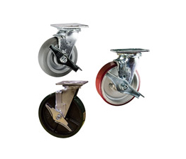 heavy duty casters with brakes